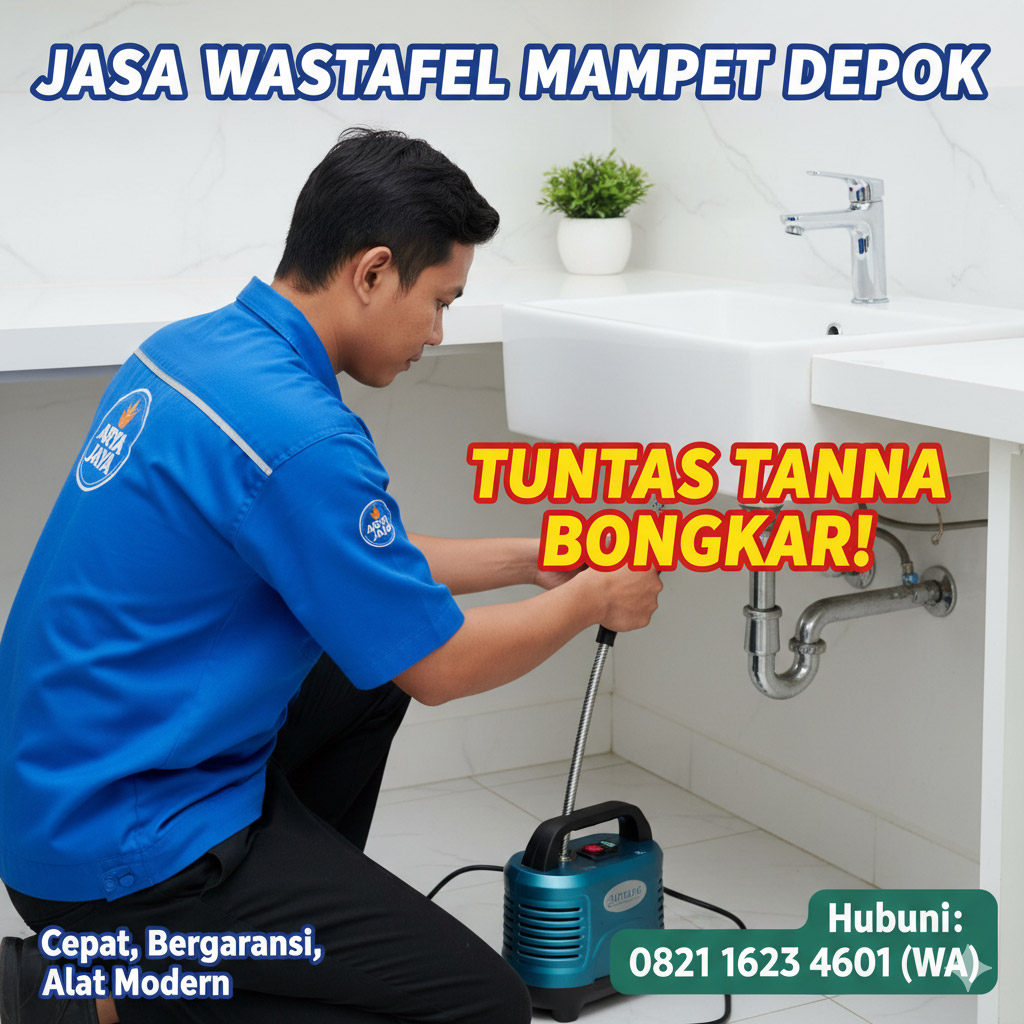 Jasa Wastafel Mampet Depok